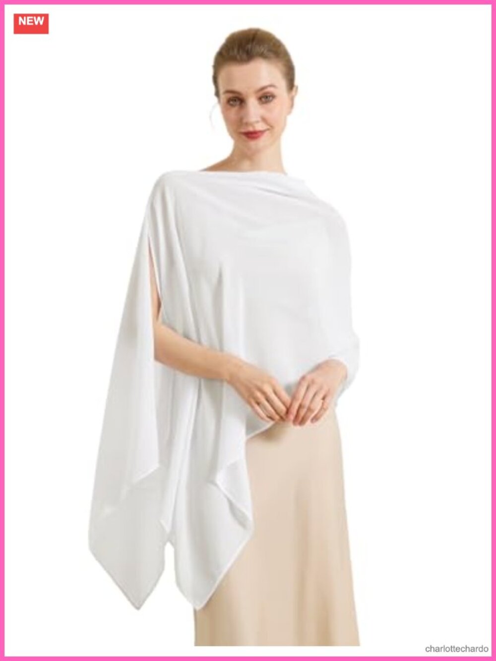 Chiffon Shawl Wrap Scarf Sheer Capelet Evening Wedding Poncho Cover Up